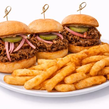 Craft Grill - Smoked Pulled Pork Sliders & one side - Southern Near Me - Tomball, Texas Craft Grill - Smoked Pulled Pork Sliders & one side - Southern Near Me - Tomball, Texas