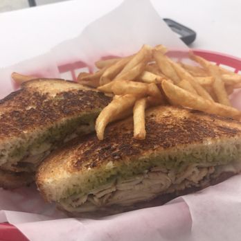 Roman's Kitchen - Turkey pesto sandwich 5/5 - Burgers Near Me - Arcata, California Roman's Kitchen - Turkey pesto sandwich 5/5 - Burgers Near Me - Arcata, California