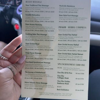 Spa Siam Orchid - services menu - Massage Near Me - San Mateo, California Spa Siam Orchid - services menu - Massage Near Me - San Mateo, California
