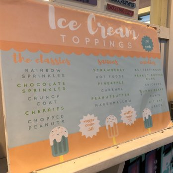 Caddy's Ice Cream Shack - So many yummy toppings to chose from! - Ice Cream & Frozen Yogurt Near Me - Cumberland, Maine