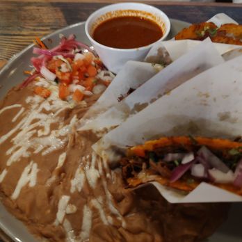 El Tapatio - Quesabirria tacos and beans - Mexican Near Me - Sacramento, California