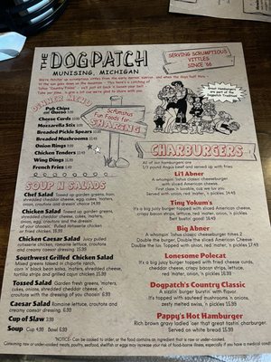 Menu photo 2 Dogpatch Restaurant Munising, MI Menu photo 2 Dogpatch Restaurant Munising, MI
