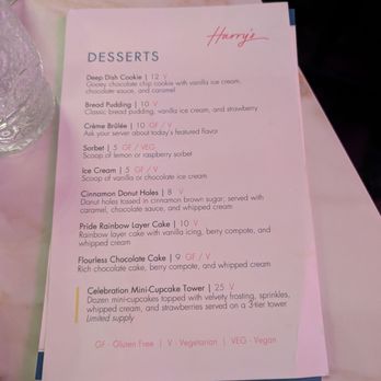 Harry's at Hofheimer - Dessert menu comes out up front. I appreciate that so I can plan accordingly - New American Near Me - Richmond, Virginia Harry's at Hofheimer - Dessert menu comes out up front. I appreciate that so I can plan accordingly - New American Near Me - Richmond, Virginia