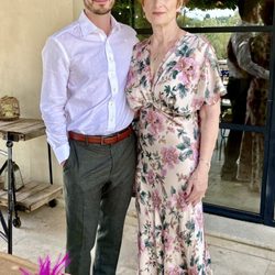 Kathy's Alterations - The dress Kathy made fit me. With my son before his wedding.