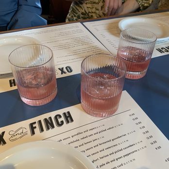 Ox And Finch - Rhubarb Negronis - Tapas/Small Plates Near Me - Glasgow, GLG Ox And Finch - Rhubarb Negronis - Tapas/Small Plates Near Me - Glasgow, GLG