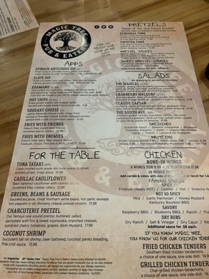 Menu photo 2 Magic Tree Pub & Eatery Boardman, OH
