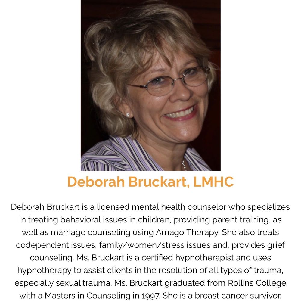 Atlantic Psychiatric Center - Pictured is Deborah Bruckart, LMHC., part of the team at Atlantic Psychiatric Centers, located in Rockledge, FL. - Psychiatrists Near Me - Rockledge, Florida