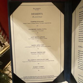 Palladino’s Steak & Seafood - Dessert menu - Seafood Near Me - New York, New York Palladino’s Steak & Seafood - Dessert menu - Seafood Near Me - New York, New York