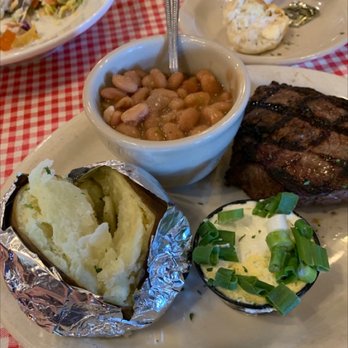 Dambar & Steak House - 1/2lb steak with baked potato and cowboy beans - Steakhouses Near Me - Kingman, Arizona Dambar & Steak House - 1/2lb steak with baked potato and cowboy beans - Steakhouses Near Me - Kingman, Arizona