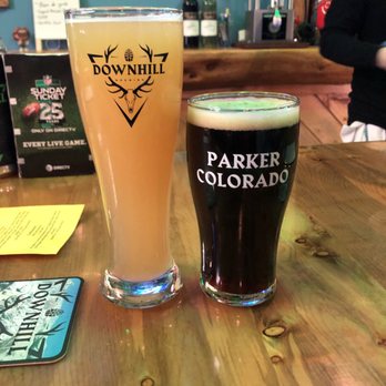 Downhill Brewing - Wapiti Wheat & Saturday Nut Fever - Breweries Near Me - Parker, Colorado Downhill Brewing - Wapiti Wheat & Saturday Nut Fever - Breweries Near Me - Parker, Colorado