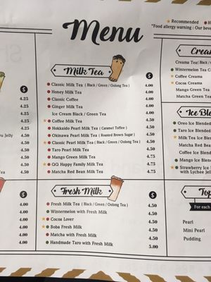 Menu photo 5 Sharetea Las Vegas, NV