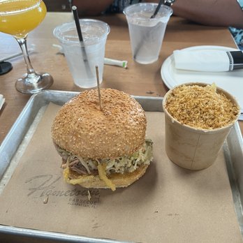 Hometown Bar-B-Que - Pulled Pork Mac and Cheese - Barbeque Near Me - Miami, Florida Hometown Bar-B-Que - Pulled Pork Mac and Cheese - Barbeque Near Me - Miami, Florida