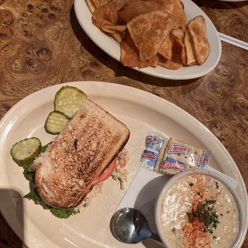 Crystal Beer Parlor - Half shrimp salad sandwich & cup of she crab soup - Southern Near Me - Savannah, Georgia Crystal Beer Parlor - Half shrimp salad sandwich & cup of she crab soup - Southern Near Me - Savannah, Georgia