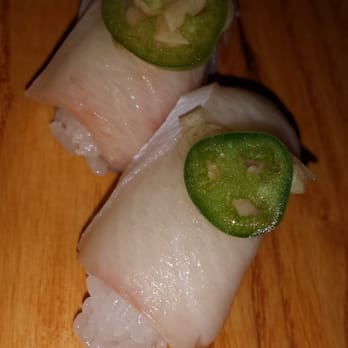 Uchiko Austin - Hamachi- Japanese Yellowtail, pickled green apple, serrano - Sushi Bars Near Me - Austin, Texas Uchiko Austin - Hamachi- Japanese Yellowtail, pickled green apple, serrano - Sushi Bars Near Me - Austin, Texas