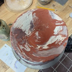 Craft Into Art - Glaze on a bowl, before firing