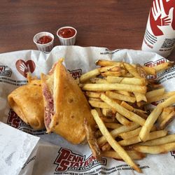 Penn Station East Coast Subs- Rock Hill - Reuben wrap with Fresh-Cut Fries
