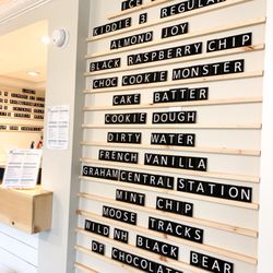 School Street Cafe - Ice cream menu