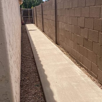 Ever Green Landscaping Services - Side yard, weeds gone - Tree Services Near Me