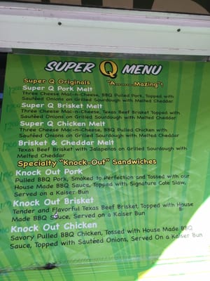 Menu photo 1 Super Q Food Truck Poway, CA Menu photo 1 Super Q Food Truck Poway, CA