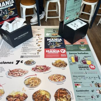 100 Montaditos - Menu - Tapas Bars Near Me - Alicante, A 100 Montaditos - Menu - Tapas Bars Near Me - Alicante, A