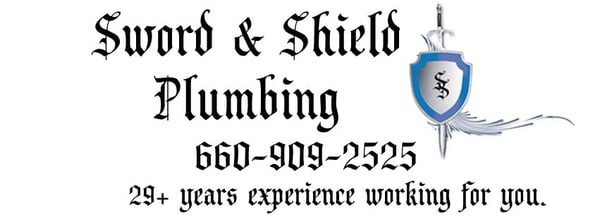 Sword & Shield Plumbing Logo