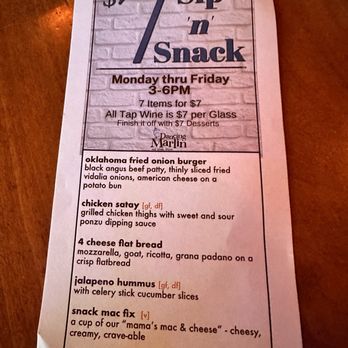 Dancing Marlin - Happy hour menu - New American Near Me - Frankfort, Illinois Dancing Marlin - Happy hour menu - New American Near Me - Frankfort, Illinois