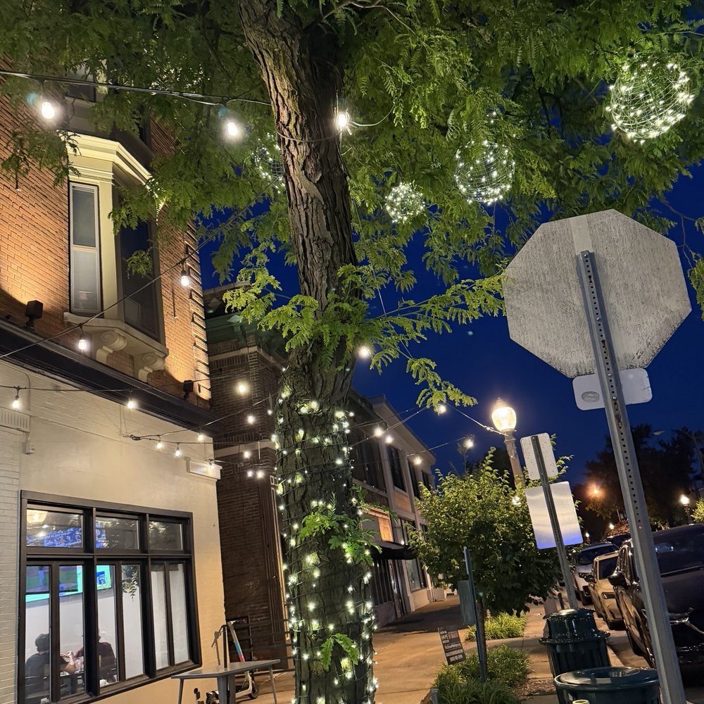 Central West End - Beautiful lighted tree outside a restaurant - Local Flavor Near Me Central West End - Beautiful lighted tree outside a restaurant - Local Flavor Near Me