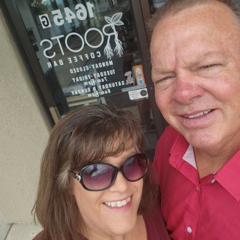Roots Coffee Bar - Me and my hubby excited about going in. - Coffee & Tea Near Me - Springfield, Missouri