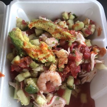 Mango Crazy - Ceviche boat was so good and refreshing for only $4.99 - Desserts Near Me - Modesto, California