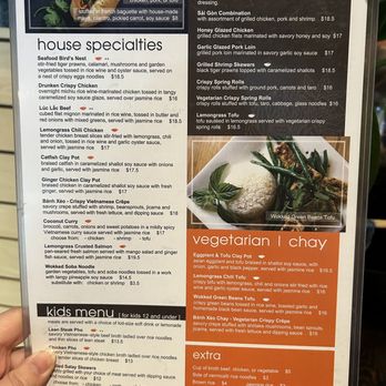 Lá Sen Vietnamese Grill - Menu back - Vietnamese Near Me - West Linn, Oregon Lá Sen Vietnamese Grill - Menu back - Vietnamese Near Me - West Linn, Oregon