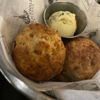 The Lodge Annapolis - Complimentary Cheddar Biscuits with Chive Butter(DELICIOUS) - American Near Me - Annapolis, Maryland