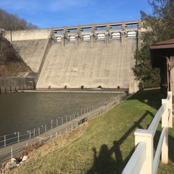 Sutton Dam and Lake - Dam from downstream