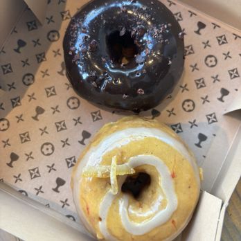 Holey Grail Donuts - Chocolate Crunch and Yuzu Creamsicle - Donuts Near Me - Honolulu, Hawaii