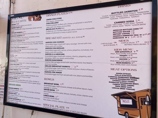 Menu photo 1 Tacos La Pasadita Green River, UT