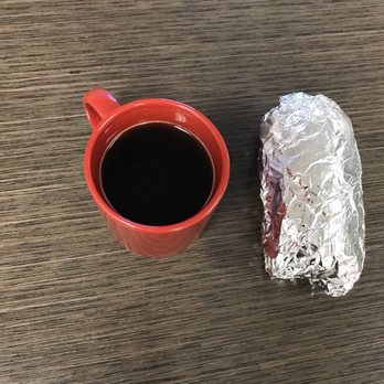 Maria Latina - To show scale of the Breakfast Burrito. - Latin American Near Me - Tigard, Oregon