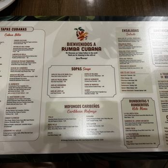 Rumba Cubana - Menu - Cuban Near Me - Clifton, New Jersey Rumba Cubana - Menu - Cuban Near Me - Clifton, New Jersey