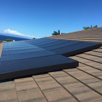 Pacific Energy - SolarWorld black modules, roof mount in Wailea Golf Estates with Enphase. - Building Supplies Near Me - Kihei, Hawaii Pacific Energy - SolarWorld black modules, roof mount in Wailea Golf Estates with Enphase. - Building Supplies Near Me - Kihei, Hawaii