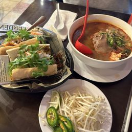 S1. Spicy Pho, BBQ Chicken Banh Mi