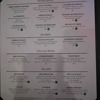 Sto Lat Bar - Menu - Bars Near Me - Buffalo, New York