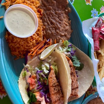 Hula Hut-Little Elm - Chile-Rubbed Salmon Tacos - Seafood Near Me - Little Elm, Texas Hula Hut-Little Elm - Chile-Rubbed Salmon Tacos - Seafood Near Me - Little Elm, Texas