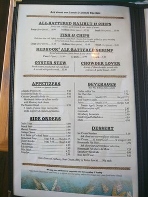 Menu photo 8 Mariners Cafe Sequim, WA