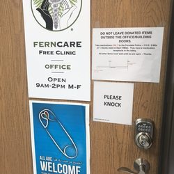 Ferncare Free Clinic - Do not leave donated items outside the office