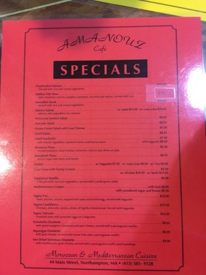 Menu photo 4 Amanouz Cafe Northampton, MA Menu photo 4 Amanouz Cafe Northampton, MA