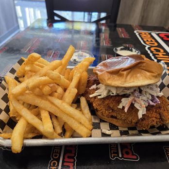 Crunch Bird Chicken and Grill - "spicy" chicken sandwhich - Chicken Shop Near Me - Sacramento, California Crunch Bird Chicken and Grill - "spicy" chicken sandwhich - Chicken Shop Near Me - Sacramento, California