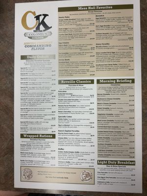 Menu photo 1 The Colonels Kitchen Kalamazoo, MI Menu photo 1 The Colonels Kitchen Kalamazoo, MI