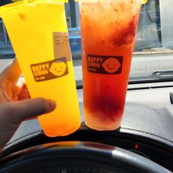 Happy Lemon - F3a - Strawberry Lemonade with Lychee Jelly  F4 - Mango Lemonade