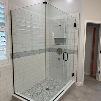 Black Stone Glass - Frameless shower - Glass & Mirrors Near Me Black Stone Glass - Frameless shower - Glass & Mirrors Near Me