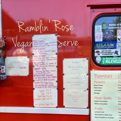 Ramblin' Rose Vegan Ice Cream Truck by null