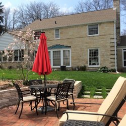 Aspen Garden & Landscape - Brick Patio & Dry-Stacked Limestone Garden Walls - Nakoma