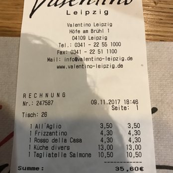 Valentino - Italian Near Me - Leipzig, SN Valentino - Italian Near Me - Leipzig, SN